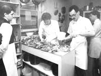 Kitchen: Patrick Murphy waiting to serve, Tim Cross & John Hurlbert, Barry Heath